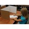 Flipside 12in X 48in  Corrugated Study Carrel, White, 24PK 60005-24 - alternate 6